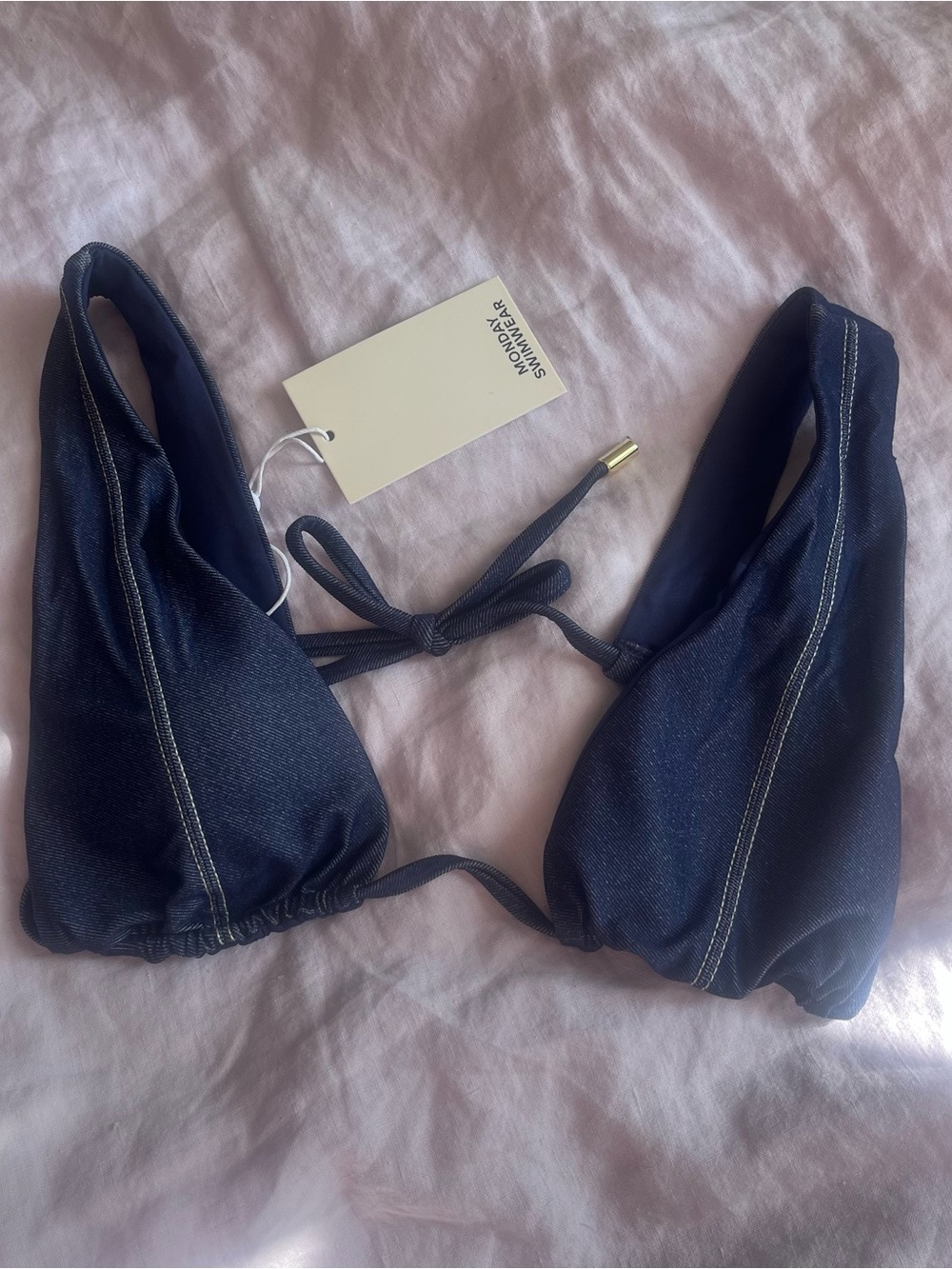 Monday Palm Springs Bikini Top - Denim Blue
